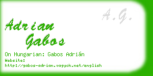 adrian gabos business card